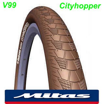 Mitas Pneu 26x2.00 (52-559) V99 Cityhopper braun APS-RS